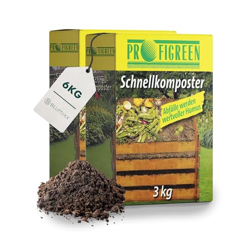 Blumixx Schnellkomposter 6 kg | Kompostbeschleuniger als Granulat | Beschleunigung des Kompostierungsprozesses | Hochwertiger Kompoststarter aus Naturstoffen | Ideal für nährstoffreiche Erde von Blumixx