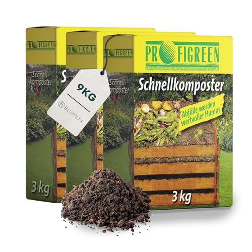 Blumixx Schnellkomposter 9 kg | Kompostbeschleuniger als Granulat | Beschleunigung des Kompostierungsprozesses | Hochwertiger Kompoststarter aus Naturstoffen | Ideal für nährstoffreiche Erde von Blumixx