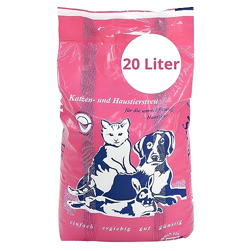 Katzenstreu 20 Liter Mineralisches Klumpstreu für Katzen Optimale Hygiene, Haut- und Fellfreundlich, Überragende Saugkraft, Umweltfreundlich, Geringes Gewicht von Blumixx