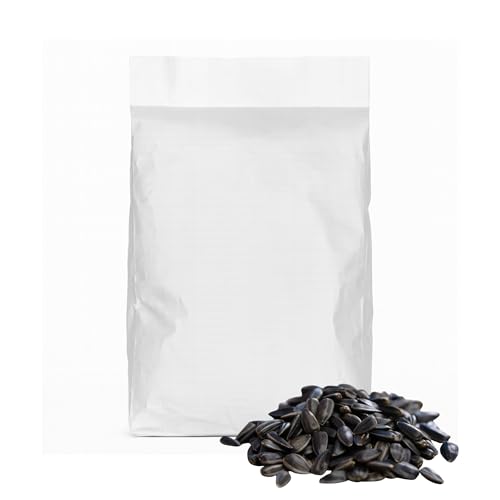 Sonnenblumenkerne 10 kg, Vogelfutter Wildvögel ganzjährig, Wildvogelfutter Ganzjahresfutter, Fett-& Energiereich, Kernfutter für alle Vogelarten, Streufutter Vögel von Blumixx