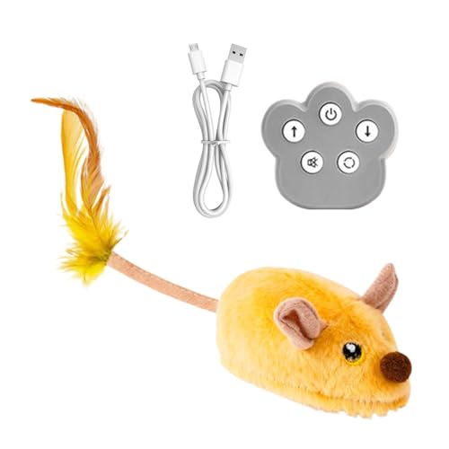 Bmdjdq Electric R-at-Katzenspielzeug, Plüschkatzepuppe, Kätzchenspielvorräte, Licht- Und Soundeffekte, Fernbedienungsfunktion, 32x6x6 cm Für Indoor- Und Outdoor-Spiele, Alle Rassen Bmdjdq Electric R-at-Katzenspielzeug, Plüschkatzepuppe, Kätzchenspielvorräte, Licht- Und Soundeffekte, Fernbedienungsfunktion, 32x6x6 cm Für Indoor- Und Outdoor-Spiele, Alle Rassen von Bmdjdq