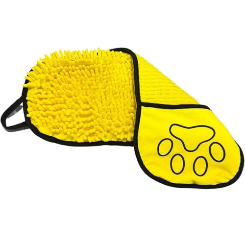 Bmdjdq Haustierpflegehandtuch, Hundebadetuch,Saugfente Soft Dog Handtuch Badezubehör - 21 x 7 Zoll Schnelltrocknen Haustier Roben waschbarer Welpe Waschen für Welpenkatzen von Bmdjdq