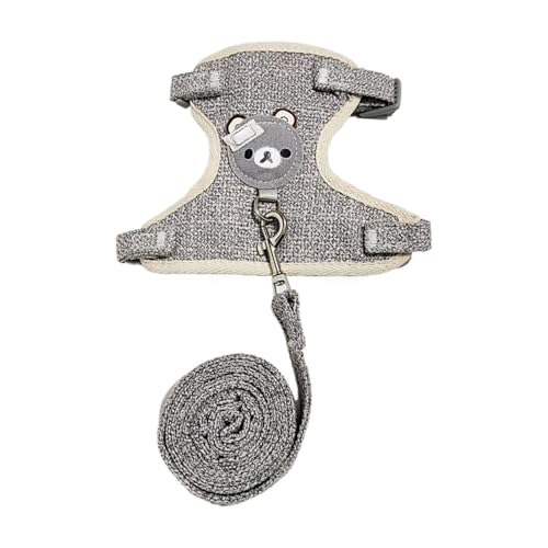 Haustiergeschirr, Netzweste, Netzweste, verstellbar, einfach zu bedienen, 14 cm / 21 cm, für Kaninchen, Katzen, Hunde von Bmdjdq