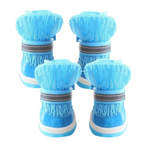 Hundeschuhe | Hitzebeständige Welpenstiefel - 4 Stück Pfotenschutz Für Outdoor Spaziergänge Wandern Hundeschuhe | Hitzebeständige Welpenstiefel - 4 Stück Pfotenschutz Für Outdoor Spaziergänge Wandern von Bmdjdq
