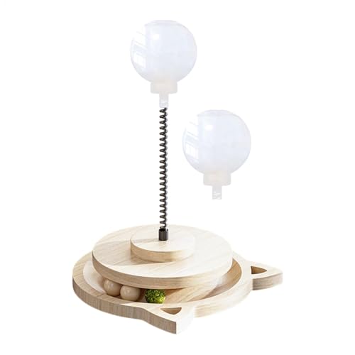 Katzen-Puzzle-Futterstation, Futterspenderspielzeug, Rollbahn-Unterhaltung, praktisch, Haustiersicheres Material, 19 x 27 cm, für Indoor-Katzen Katzen-Puzzle-Futterstation, Futterspenderspielzeug, Rollbahn-Unterhaltung, praktisch, Haustiersicheres Material, 19 x 27 cm, für Indoor-Katzen von Bmdjdq