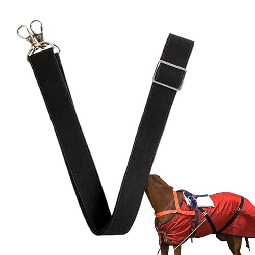 Pferdedecke Beingurte, Decken-Ersatzgurt, verstellbare Reitausrüstung, Drehknöpfe, verstellbare Länge, 65–130 cm, für Erwachsene, Sportler von Bmdjdq