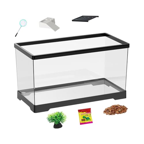 Schildkröten-Tank-Set, Schildkröten-Lebensraum-Aquarium, -Amphibien-Tank, bruchsicheres Material, Multi-Terrain-Flexibilität, 29 x 17,5 x 18 cm, für Schildkröten, Einsiedlerkrebse, Frösche Schildkröten-Tank-Set, Schildkröten-Lebensraum-Aquarium, -Amphibien-Tank, bruchsicheres Material, Multi-Terrain-Flexibilität, 29 x 17,5 x 18 cm, für Schildkröten, Einsiedlerkrebse, Frösche von Bmdjdq