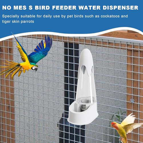 Vogelkäfig Tränke Automat - Automatischer Wasserspender Für Vogelkäfige,Wasserversorgung Für Kleinere Und Mittlere Vogelarten Wie Wellensittich Ara Kanarienvogel Nymphensittich von Bmdjdq