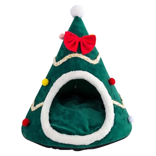 Weihnachtsbaum Katzenbetten, Weihnachten Katzenhöhle Bett Zelt, Tragbares Katzenzelt Bett, Plüschmaterial, Leicht zu Reinigen, Rot/Grün/Für Kleintiere, Hunde, Katzen Weihnachtsbaum Katzenbetten, Weihnachten Katzenhöhle Bett Zelt, Tragbares Katzenzelt Bett, Plüschmaterial, Leicht zu Reinigen, Rot/Grün/Für Kleintiere, Hunde, Katzen von Bmdjdq