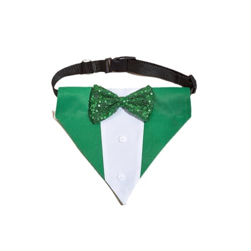 Bnibol Smokinghalsband für Hochzeit, Verlobung und Geburtstag, formelles Hundehalstuch, Kostüm mit Fliege und verstellbarer Schnalle, geeignet für kleine, mittelgroße und große Hunde. von Bnibol