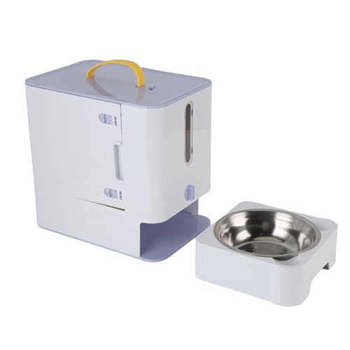 Bnineteenteam Haustier Troy Food Feeder, Multifunktionales Lagerbox, Transparentes Fenster Zum Überprüfen der Verbleibenden Lebensmittelspiegel für Lange Reisen (hellblau) von Bnineteenteam