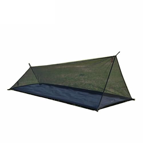 Bnineteenteam Leichtes Einzelperson Camping-Zelt, Schnelles Setup mit Atmungsaktivem Design, Tragbar, für Sommer Im Freien Abenteuer Im Freien (Black) von Bnineteenteam