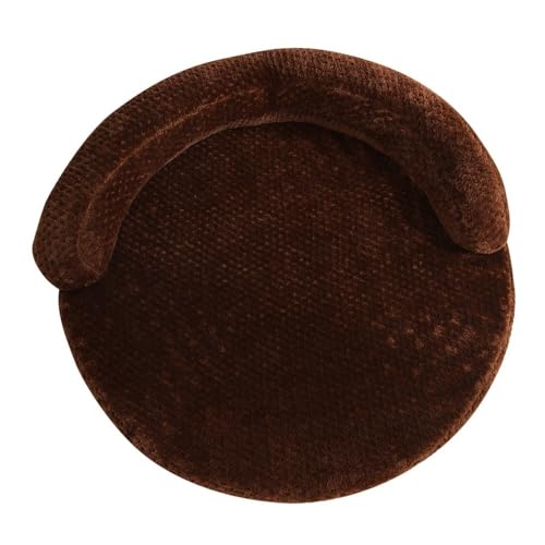 BoLinCo 50 cm Durchmesser Hundebett Katzenbett Haustiermatte Hundematte Ananasgitter Winter warme Haustiermatte Hundebett Bequeme Haustierbettmatte(Coffees) von BoLinCo