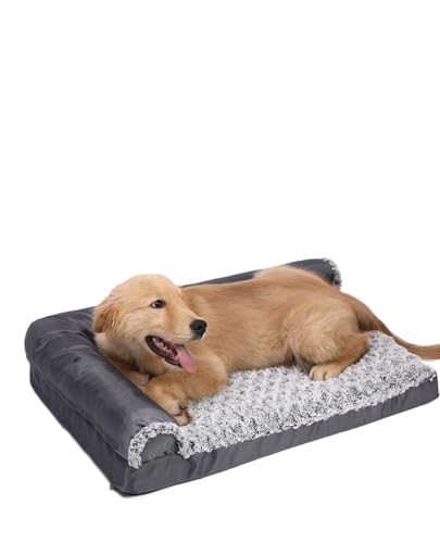 BoLinCo Hersteller direkt Zwinger Matte große Hund Haustier Matte Heimtierbedarf Teddy goldenes Fell Herbst und Winter warme Katzenstreu(L 100 * 80 * 10) von BoLinCo