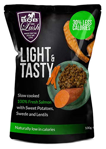 Bob & Lush Langsam gekochter Lachs zur Gewichtskontrolle, leichtes & schmackhaftes Nassfutter mit Olivenöl Bob & Lush Langsam gekochter Lachs zur Gewichtskontrolle, leichtes & schmackhaftes Nassfutter mit Olivenöl von Bob & Lush