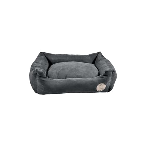 Bobby Douce - Ovales Bett für Hunde und Katzen, extra weich, aus Plüsch, maschinenwaschbar, grau, 53 x 43 x 17 cm Bobby Douce - Ovales Bett für Hunde und Katzen, extra weich, aus Plüsch, maschinenwaschbar, grau, 53 x 43 x 17 cm von Bobby Canifrance