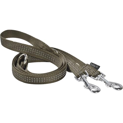 Bobby Safe Hundeleine, 3 Längen, für mittelgroße und kleine Hunde, reflektierend und strapazierfähig, mit doppeltem Sicherheits-Karabiner aus Metall, Farbe Khaki, Größe S/M, Länge 180 cm Bobby Safe Hundeleine, 3 Längen, für mittelgroße und kleine Hunde, reflektierend und strapazierfähig, mit doppeltem Sicherheits-Karabiner aus Metall, Farbe Khaki, Größe S/M, Länge 180 cm von Bobby Canifrance