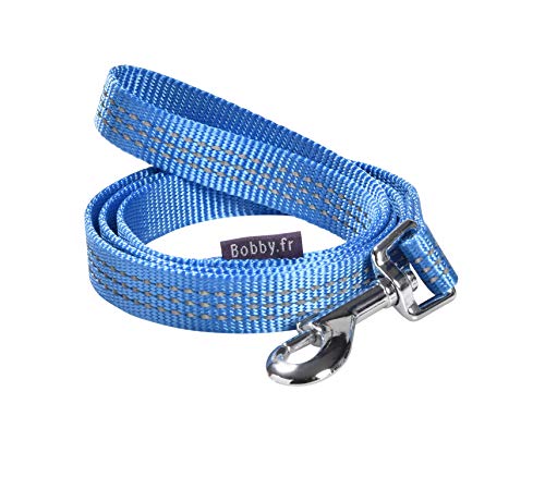 Bobby Safe Hundeleine für mittelgroße Hunde, reflektierend, strapazierfähig, mit Sicherheits-Karabiner aus Metall, Blau, Größe S/M, Länge 100 cm Bobby Safe Hundeleine für mittelgroße Hunde, reflektierend, strapazierfähig, mit Sicherheits-Karabiner aus Metall, Blau, Größe S/M, Länge 100 cm von Bobby Canifrance