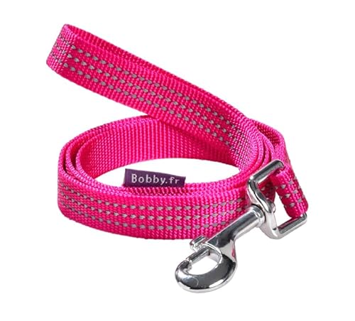 Bobby Safe Hundeleine für mittelgroße Hunde, reflektierend, strapazierfähig, mit Sicherheits-Karabiner aus Metall, Fuchsia, Größe S/M, Länge 100 cm Bobby Safe Hundeleine für mittelgroße Hunde, reflektierend, strapazierfähig, mit Sicherheits-Karabiner aus Metall, Fuchsia, Größe S/M, Länge 100 cm von Bobby Canifrance