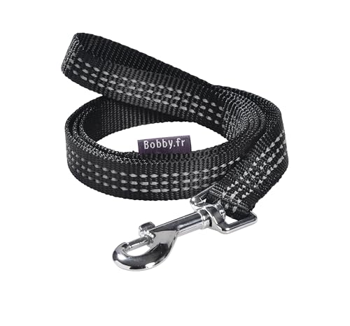 Bobby Safe Hundeleine für mittelgroße Hunde, reflektierend, strapazierfähig, mit Sicherheits-Karabiner aus Metall, Schwarz, Größe S/M, Länge 100 cm Bobby Safe Hundeleine für mittelgroße Hunde, reflektierend, strapazierfähig, mit Sicherheits-Karabiner aus Metall, Schwarz, Größe S/M, Länge 100 cm von Bobby Canifrance