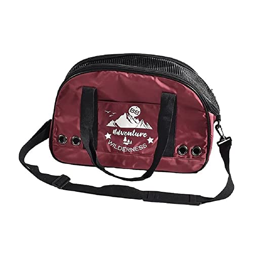 Bobby Aventure - Tragetasche für Katzen und kleine Hunde 50 x 32 x 30 cm - Hundetragetasche, Katzen mit Transportschultergurt, Rucksack für Haustiere, Rosa, 45 x 18 x 30 cm - (max. 6 KG) von Bobby