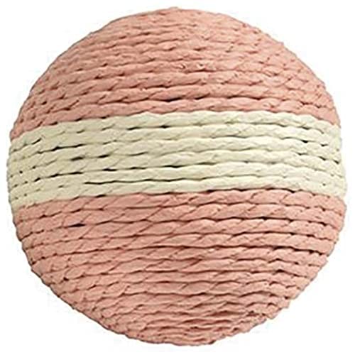 Bobby Boule – Katzenkratzball, Katzenspielzeug aus recyceltem Seil, Pink, 10 cm von Bobby