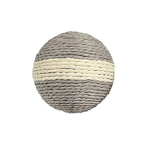 Bobby Boule – Kratzball für Katzen, Katzenspielzeug aus recyceltem Seil, Grau, 10 cm von Bobby