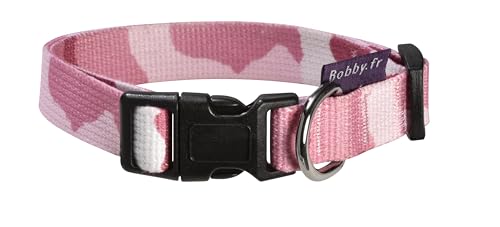 Bobby Camouflage Hundehalsband für große Hunde, Halsumfang 42 – 70 cm, robust und verstellbar, mit Sicherheitsverschluss, Camouflage Pink Bobby Camouflage Hundehalsband für große Hunde, Halsumfang 42 – 70 cm, robust und verstellbar, mit Sicherheitsverschluss, Camouflage Pink von Bobby