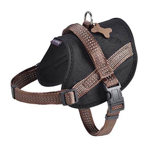 Bobby Easy Safe - Hundegeschirr mit Anhänger, Hundegeschirr für mittelgroße kleine große Hunde aus Nylon, sicher, bequem, reflektierend, braun, 48-66 x 2 cm Bobby Easy Safe - Hundegeschirr mit Anhänger, Hundegeschirr für mittelgroße kleine große Hunde aus Nylon, sicher, bequem, reflektierend, braun, 48-66 x 2 cm von Bobby