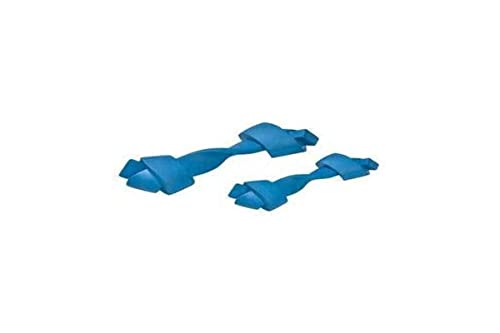 Bobby Rope M - Hundespielzeug aus Gummi, strapazierfähiges Hundespielzeug, Hundespielzeug aus Seil für die Zahnhygiene, waschbar, blau, 18x6x4,7 cm von Croci