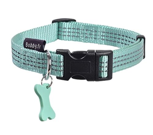 Bobby - Sicheres Hundehalsband - Lagon/S (Halsumfang: 25-40 cm, Breite: 16 mm) von Bobby