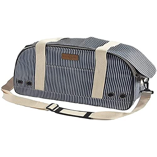 Bobby Tennis Bag – Katzentragetasche und für kleine und mittelgroße Hunde 45 x 18 x 30 cm – Hundetragetasche, Katzen mit Schultergurt, Rucksack für Haustiere, blau von Bobby