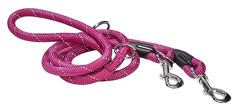Bobby Walk – Schlauchförmige Hundeleine, Trainingshundeleine mit Karabiner, strapazierfähiges Nylon, 3 Längen, Fuchsia, 189 x 1,2 cm Bobby Walk – Schlauchförmige Hundeleine, Trainingshundeleine mit Karabiner, strapazierfähiges Nylon, 3 Längen, Fuchsia, 189 x 1,2 cm von Bobby