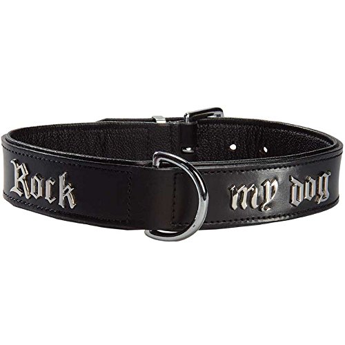 'Bobby "rock my dog collar, size 75, Black von Bobby