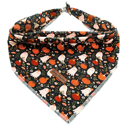 Bobo Rainbow Halloween-Hundehalstuch, 1 Stück, Geisterdruck, niedliches Herbst-Lätzchen, Schal, quadratisch, weich, Urlaubs-Hundehalstuch, Haustierhalstücher für kleine, mittelgroße und große Hunde Bobo Rainbow Halloween-Hundehalstuch, 1 Stück, Geisterdruck, niedliches Herbst-Lätzchen, Schal, quadratisch, weich, Urlaubs-Hundehalstuch, Haustierhalstücher für kleine, mittelgroße und große Hunde von Bobo Rainbow