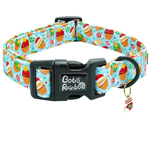 Bobo Rainbow Hundehalsbänder, Weihnachts-Haustier-Halsband, Urlaubs-Hundehalsband, Weihnachtsmann-Druck, Haustier-Halsband, langlebig, niedliches Hundehalsband, weiches Hundehalsband, verstellbares Bobo Rainbow Hundehalsbänder, Weihnachts-Haustier-Halsband, Urlaubs-Hundehalsband, Weihnachtsmann-Druck, Haustier-Halsband, langlebig, niedliches Hundehalsband, weiches Hundehalsband, verstellbares von Bobo Rainbow