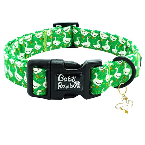 Bobo Rainbow Hundehalsband, Gans, verstellbares Haustierhalsband, bequem, Frühling, Sommer, Welpenhalsband, niedliche Baumwollhalsbänder, langlebige Halskette, Geschenk für kleine Hunde Bobo Rainbow Hundehalsband, Gans, verstellbares Haustierhalsband, bequem, Frühling, Sommer, Welpenhalsband, niedliche Baumwollhalsbänder, langlebige Halskette, Geschenk für kleine Hunde von Bobo Rainbow