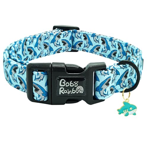 Bobo Rainbow Hundehalsband, Haifisch-Hundehalsband, verstellbar, niedlich, weiches Halsband, bequemes Hundehalsband, Welpenhalsband, blaues Hundehalsband, Baumwolle, Hundehalsband, langlebige Bobo Rainbow Hundehalsband, Haifisch-Hundehalsband, verstellbar, niedlich, weiches Halsband, bequemes Hundehalsband, Welpenhalsband, blaues Hundehalsband, Baumwolle, Hundehalsband, langlebige von Bobo Rainbow