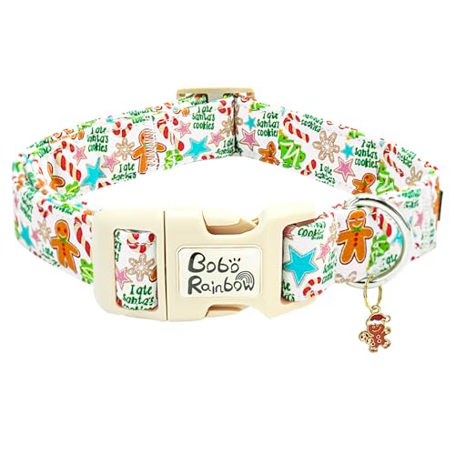 Bobo Rainbow Hundehalsband, Weihnachts-Haustier-Halsband, Urlaubs-Hundehalsband, Lebkuchenmann-Druck, Haustierhalsband, langlebiges Halsband, niedliches Hundehalsband, Jungen, Mädchen, Bobo Rainbow Hundehalsband, Weihnachts-Haustier-Halsband, Urlaubs-Hundehalsband, Lebkuchenmann-Druck, Haustierhalsband, langlebiges Halsband, niedliches Hundehalsband, Jungen, Mädchen, von Bobo Rainbow