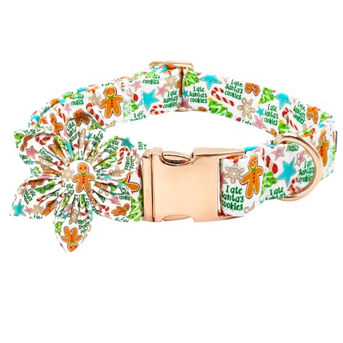 Bobo Rainbow Hundehalsband Weihnachten Hundehalsband Winter Hundehalsband Lebkuchenmann Druck Haustier Halsband Weich Hundehalsband Niedlich Hundehalsband mit Blume Verstellbare Metallschnalle Bobo Rainbow Hundehalsband Weihnachten Hundehalsband Winter Hundehalsband Lebkuchenmann Druck Haustier Halsband Weich Hundehalsband Niedlich Hundehalsband mit Blume Verstellbare Metallschnalle von Bobo Rainbow