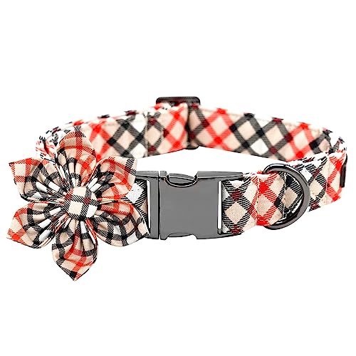Bobo Rainbow Hundehalsband mit Blume, kariertes Hundehalsband mit Blumen, Haustierhalsband, Blume, Hund, niedliches Hundehalsband, Jungen, Mädchen, verstellbares Hundehalsband für kleine Hunde Bobo Rainbow Hundehalsband mit Blume, kariertes Hundehalsband mit Blumen, Haustierhalsband, Blume, Hund, niedliches Hundehalsband, Jungen, Mädchen, verstellbares Hundehalsband für kleine Hunde von Bobo Rainbow