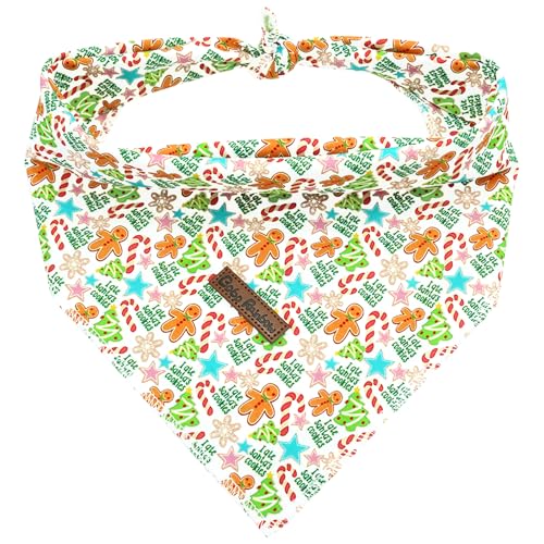 Bobo Rainbow Hundehalstuch, 1 Stück, Lebkuchenmann-Druck, Hundehalstuch, Weihnachtstuch, Winterhalstuch, Lätzchen, Schal, quadratisch, weich, Hundehalstuch, Haustierhalstücher für kleine, mittelgroße Bobo Rainbow Hundehalstuch, 1 Stück, Lebkuchenmann-Druck, Hundehalstuch, Weihnachtstuch, Winterhalstuch, Lätzchen, Schal, quadratisch, weich, Hundehalstuch, Haustierhalstücher für kleine, mittelgroße von Bobo Rainbow