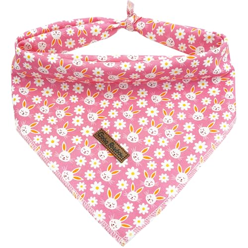 Bobo Rainbow Hundehalstuch, 1 x Kaninchen-Druck, Osterhalstuch, Urlaubstuch, Frühlingstuch, Lätzchen, Schal, quadratisch, Rosa, weiches Hundehalstuch, Haustierhalstücher für kleine, mittelgroße und Bobo Rainbow Hundehalstuch, 1 x Kaninchen-Druck, Osterhalstuch, Urlaubstuch, Frühlingstuch, Lätzchen, Schal, quadratisch, Rosa, weiches Hundehalstuch, Haustierhalstücher für kleine, mittelgroße und von Bobo Rainbow