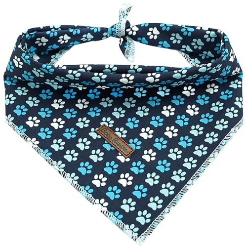 Bobo Rainbow Hundehalstuch, Motiv: Fußabdruck, für Jungen und Mädchen, niedlich, quadratisch, weich, für kleine, mittelgroße und große Hunde, 1 Stück Bobo Rainbow Hundehalstuch, Motiv: Fußabdruck, für Jungen und Mädchen, niedlich, quadratisch, weich, für kleine, mittelgroße und große Hunde, 1 Stück von Bobo Rainbow