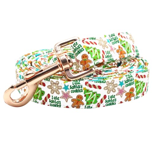 Bobo Rainbow Hundeleine, Weihnachts-Hundeleine, Urlaubs-Hundeleine, Lebkuchenmann-Druck, Jungen/Mädchen, langlebig, robust, strapazierfähig, bequem, gepolstert, für kleine, mittelgroße und große Hunde Bobo Rainbow Hundeleine, Weihnachts-Hundeleine, Urlaubs-Hundeleine, Lebkuchenmann-Druck, Jungen/Mädchen, langlebig, robust, strapazierfähig, bequem, gepolstert, für kleine, mittelgroße und große Hunde von Bobo Rainbow