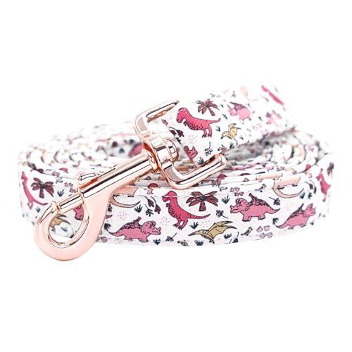 Bobo Rainbow Hundeleine, rosa Dinosaurier-Druck, für Jungen/Mädchen, langlebig, robust, robust, bequem, gepolstert, Welpenleinen für kleine, mittelgroße und große Hunde Bobo Rainbow Hundeleine, rosa Dinosaurier-Druck, für Jungen/Mädchen, langlebig, robust, robust, bequem, gepolstert, Welpenleinen für kleine, mittelgroße und große Hunde von Bobo Rainbow