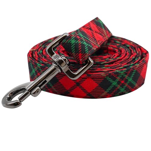Bobo Rainbow Hundeleine – strapazierfähige, weiche Leine mit Baumwollgriff für kleine, mittelgroße und große Hunde – weihnachtliches rotes Karomuster Bobo Rainbow Hundeleine – strapazierfähige, weiche Leine mit Baumwollgriff für kleine, mittelgroße und große Hunde – weihnachtliches rotes Karomuster von Bobo Rainbow