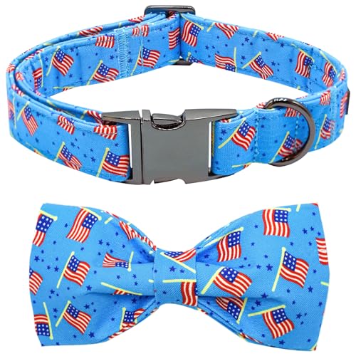 Bobo Rainbow Independence Day Hundehalsband – Patriotisches blaues Flaggen-Haustierhalsband für kleine, mittelgroße und große Hunde – verstellbares Urlaubshalsband für Mädchen oder Jungen Bobo Rainbow Independence Day Hundehalsband – Patriotisches blaues Flaggen-Haustierhalsband für kleine, mittelgroße und große Hunde – verstellbares Urlaubshalsband für Mädchen oder Jungen von Bobo Rainbow