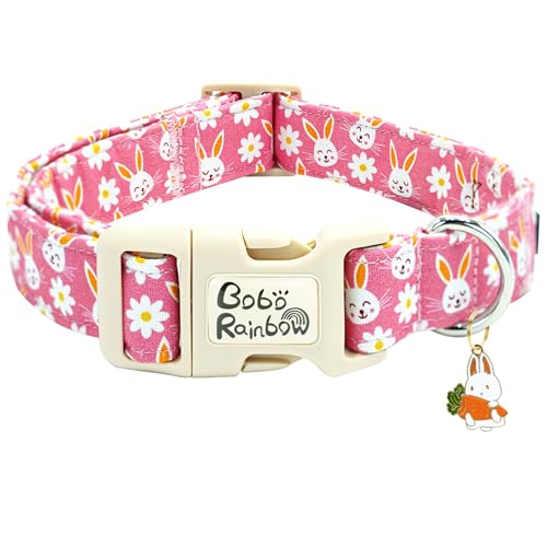 Bobo Rainbow Oster-Hundehalsband, Kaninchen-Hundehalsband, Haustierhalsband, verstellbar, niedliches Haustierhalsband, weich, rosa, für Urlaub, Welpen, bequeme Baumwollkette, Geschenk für große Hunde Bobo Rainbow Oster-Hundehalsband, Kaninchen-Hundehalsband, Haustierhalsband, verstellbar, niedliches Haustierhalsband, weich, rosa, für Urlaub, Welpen, bequeme Baumwollkette, Geschenk für große Hunde von Bobo Rainbow