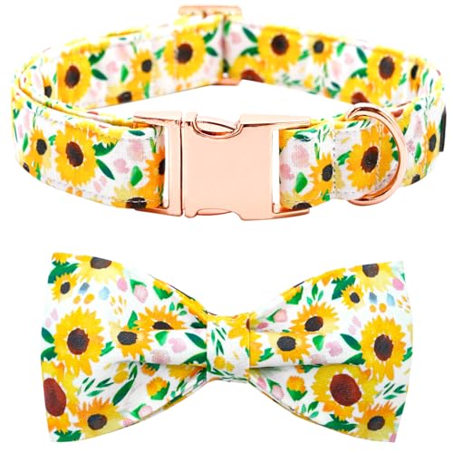 Bobo Rainbow Spring Hundehalsband – Sonnenblumen-Halsband mit Schleifen für Hunde, Fliege, Haustierhalsband, verstellbar, für kleine Hunde Bobo Rainbow Spring Hundehalsband – Sonnenblumen-Halsband mit Schleifen für Hunde, Fliege, Haustierhalsband, verstellbar, für kleine Hunde von Bobo Rainbow
